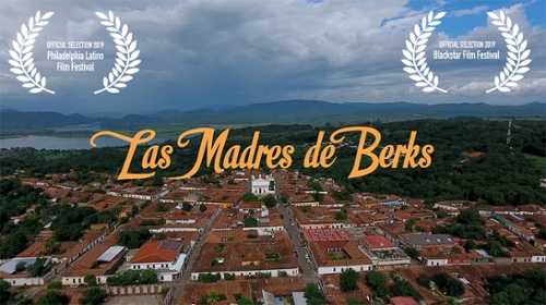 Overhead view of a Central American town