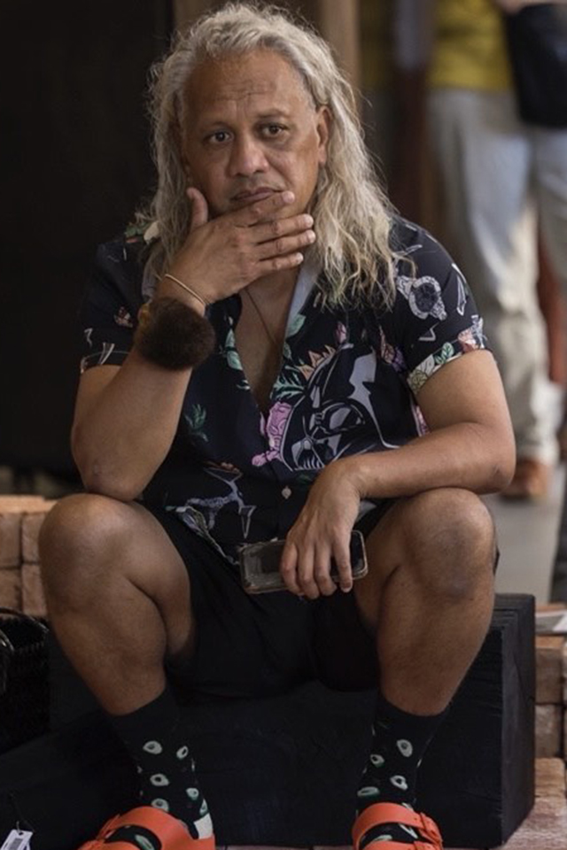 Tiaki Kerei sitting