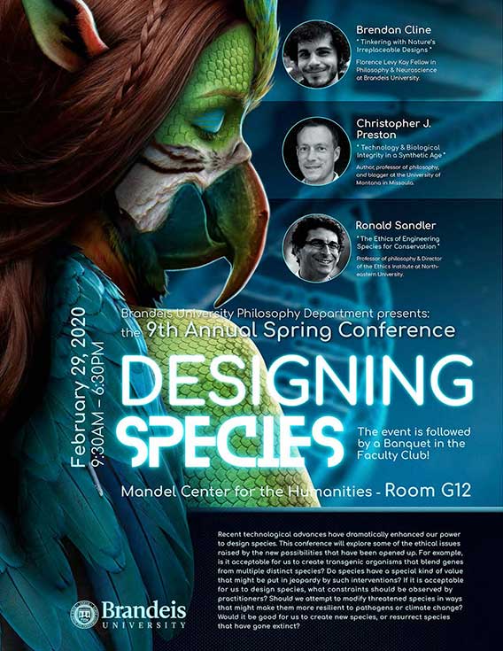 poster advertising philosophy department's spring 2020 conference