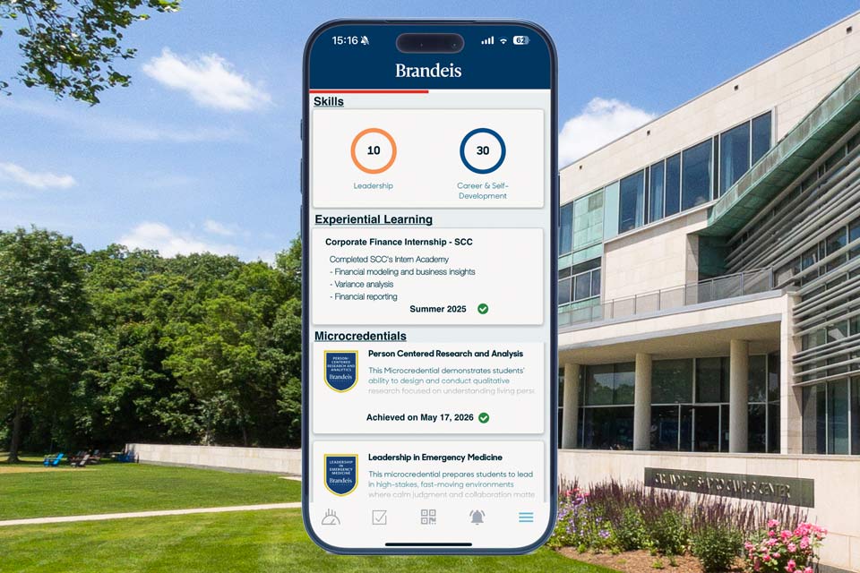 An app showing the second transcript on a phone