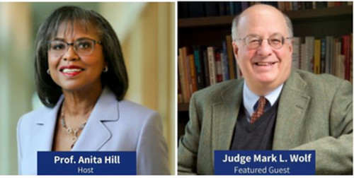 Judge Mark Wolf and Anita Hill
