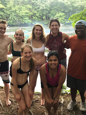 Group photo at Lake Cochituate