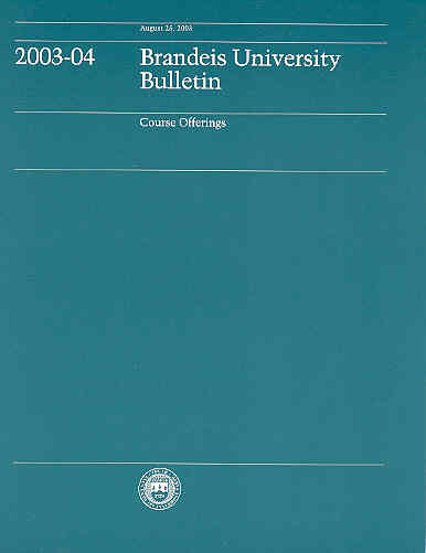 2003-2004 Bulletin Cover