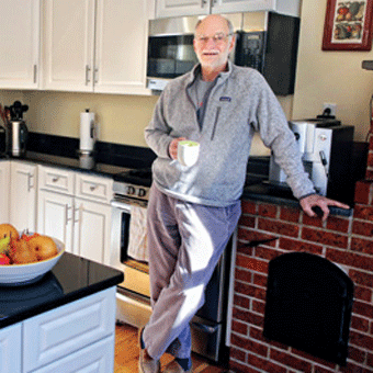 Michael Rosbach in kitchen
