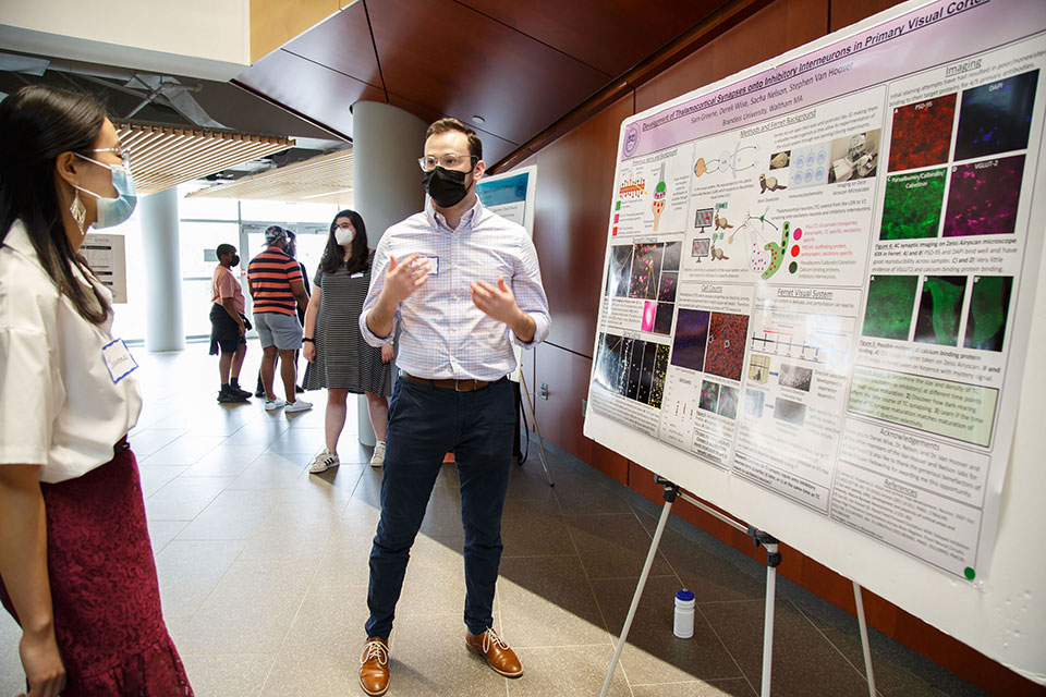 student presents at scifest