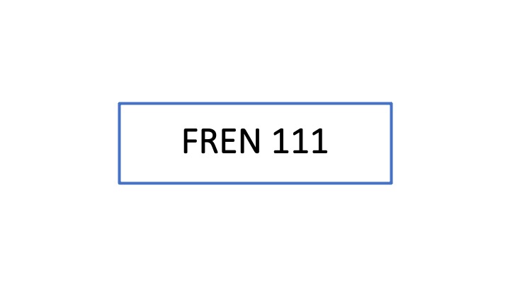 FREN 111 Intro video