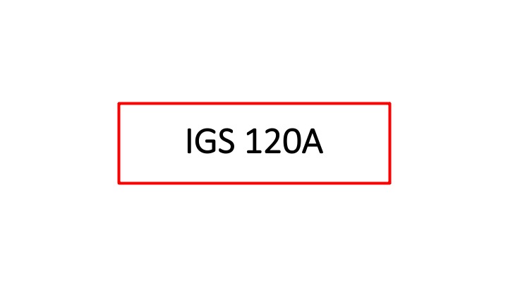 IGS 120A Intro video