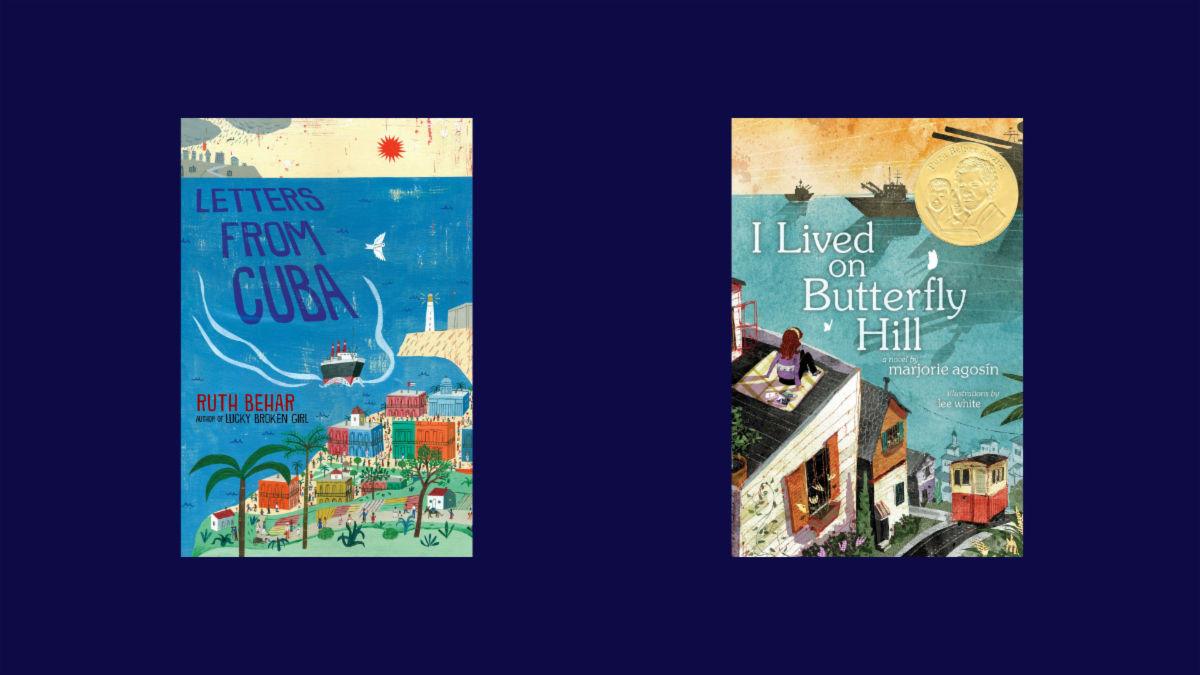 book covers: Letters from Cuba and I Lived on a Butterfly Hill