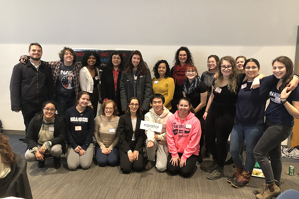 photo of Spanish-speakers at the 2019 Mega Language Lunch