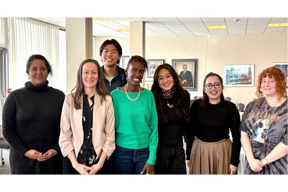 Students at a luncheon