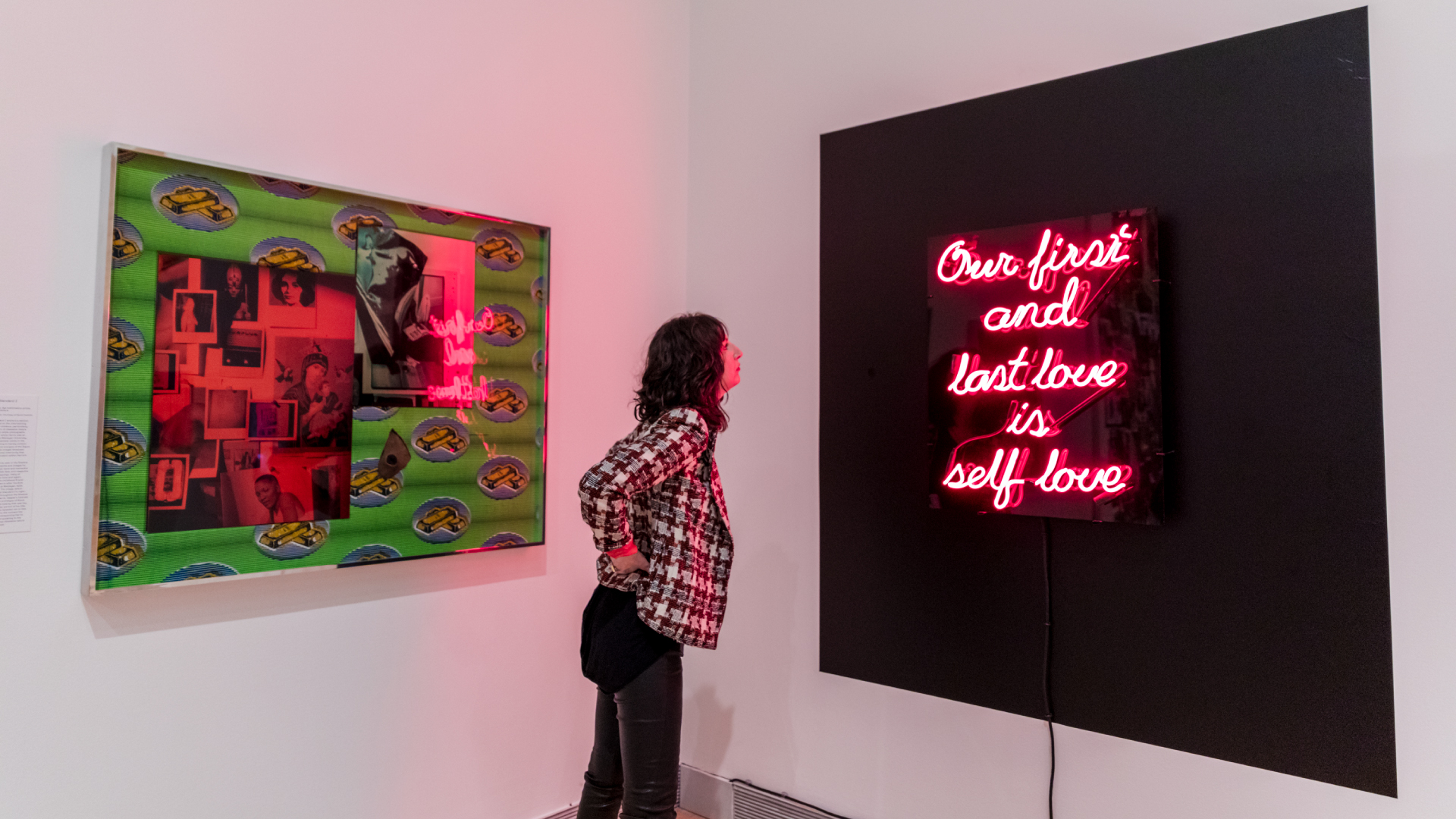 Installation view of "Our first and last love."
