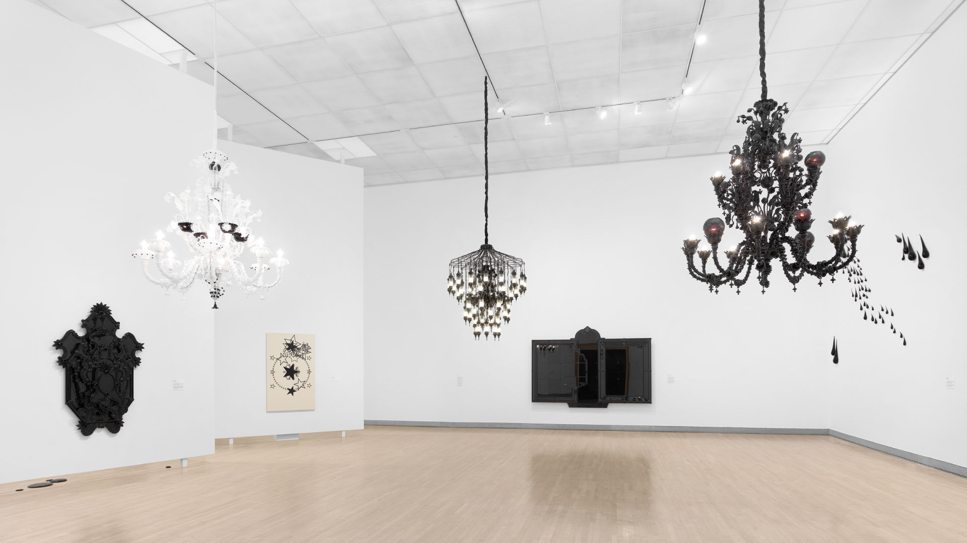 Installation view of "Fred Wilson: Reflections."
