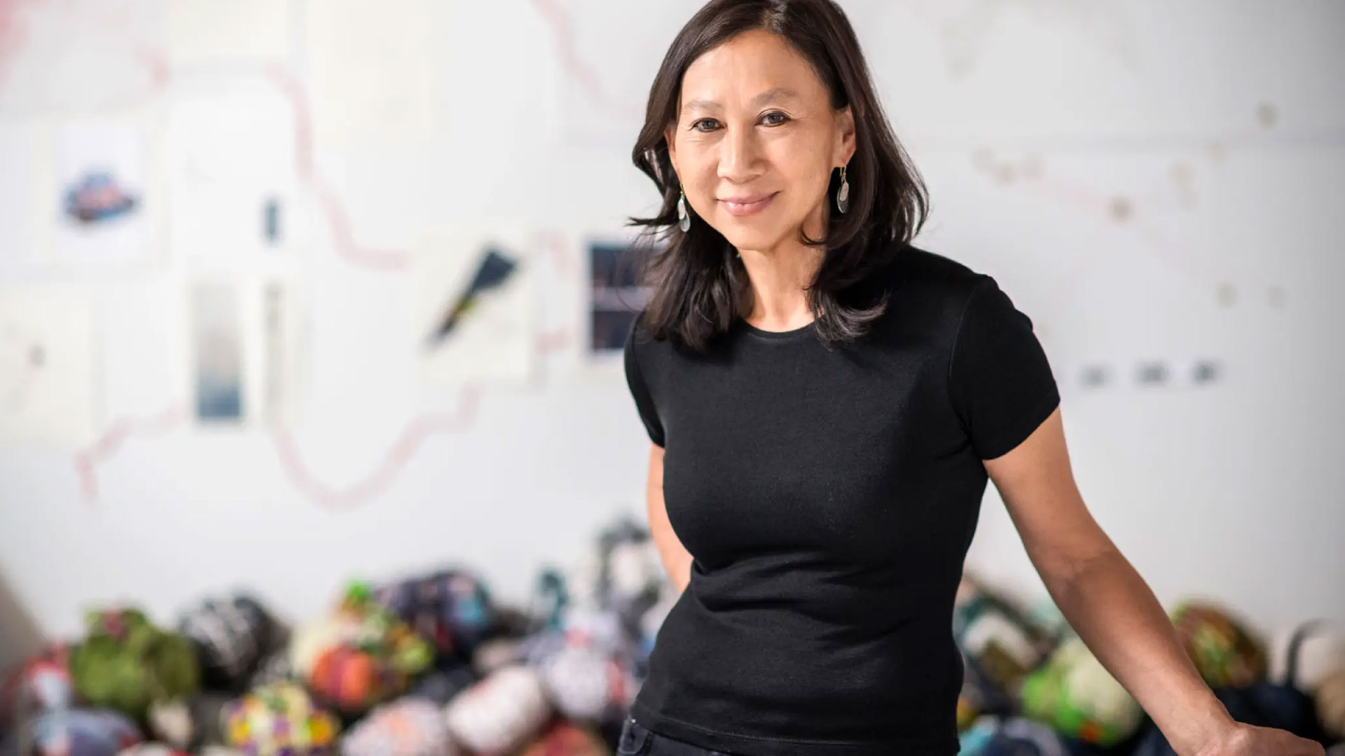 Artist Yu-Wen Wu in her studio.