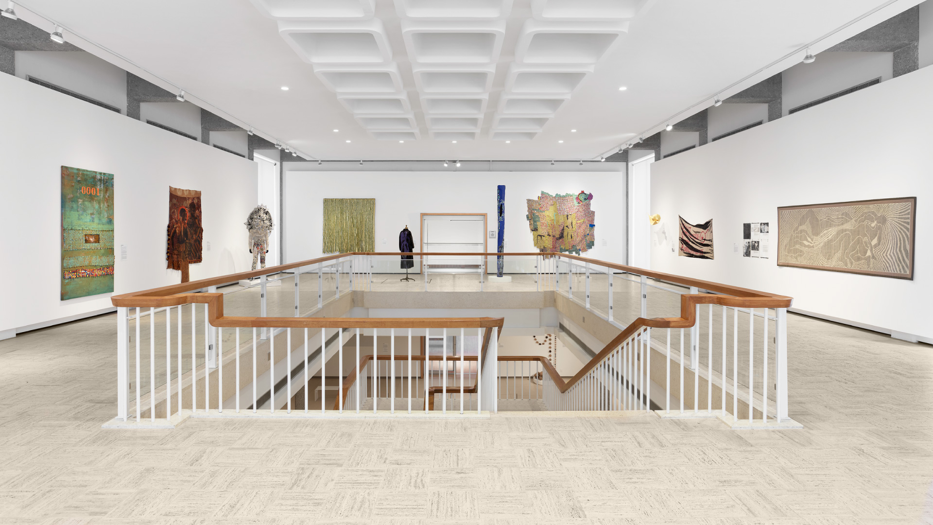 Installation view of Fabricated Imaginaries: Crafting Art