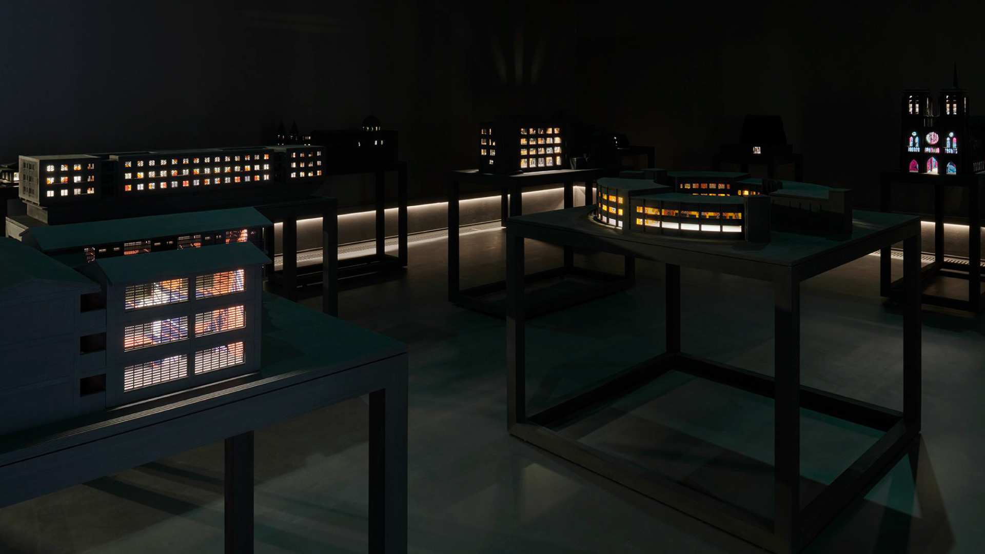 Installation view of "Sanctuary City" in the Serpentine South. 