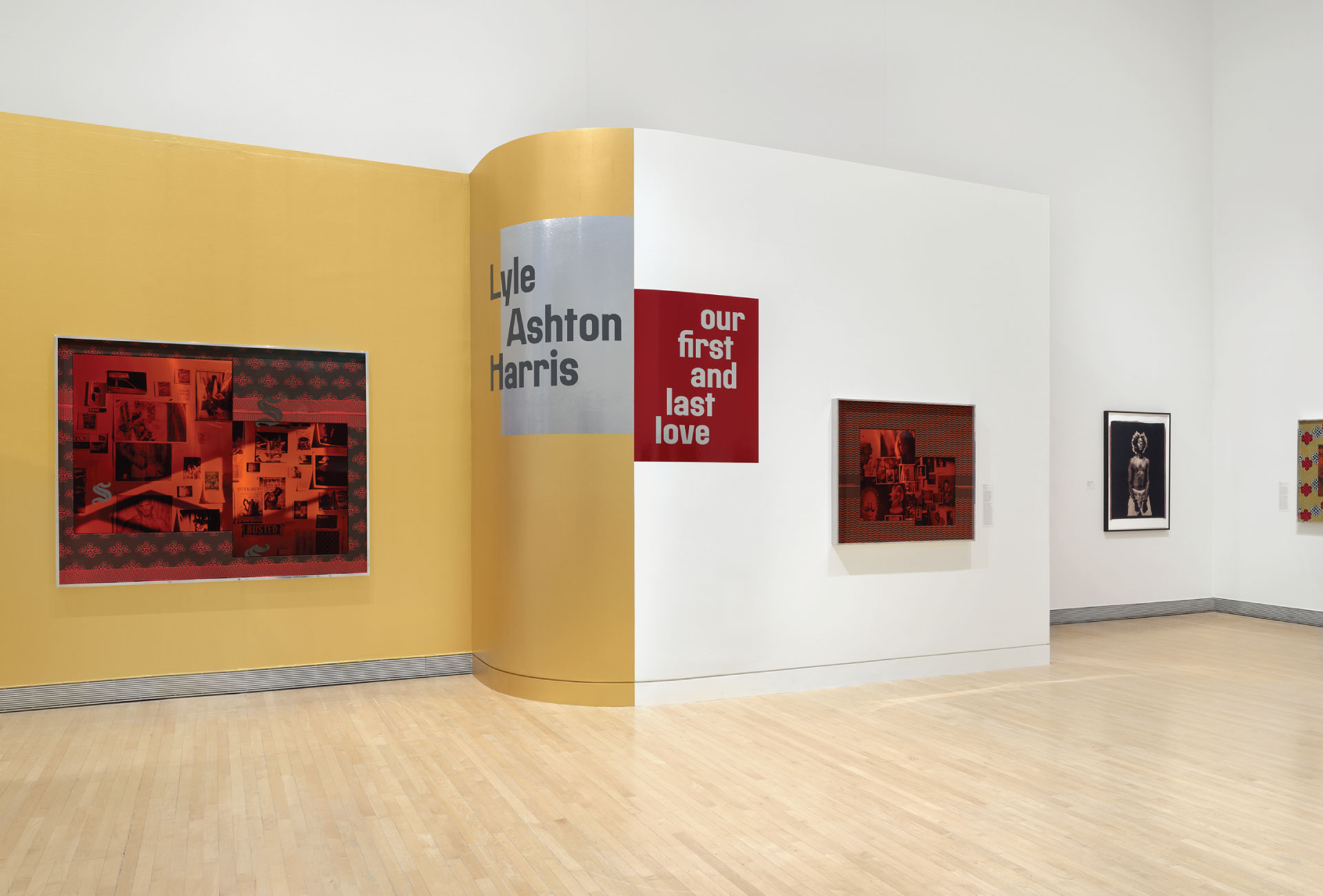 Installation view of "Lyle Ashton Harris: Our first and last love."