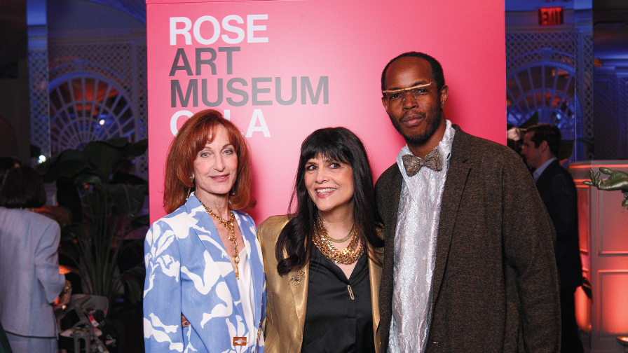 Lizbeth Krupp, Gannit Ankori, and Hugh Hayden at the Rose Art Museum Gala