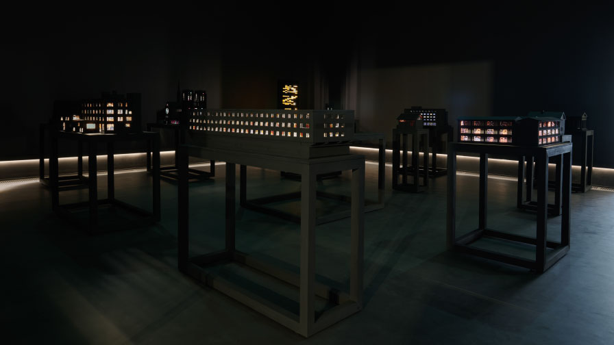 Installation view of "Sanctuary City"