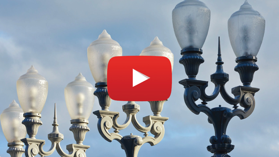 Video of the installation of Chris Burden's "Light of Reason."