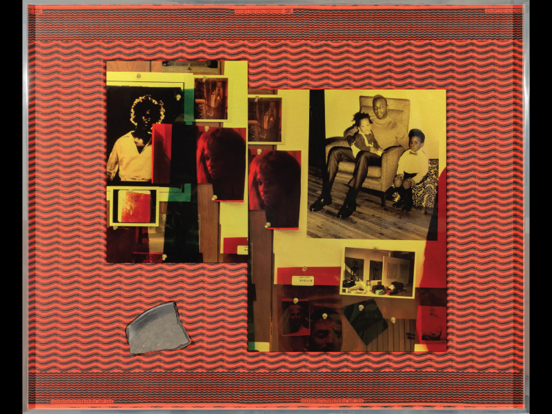 A unique assemblage of Ghanaian cloth and two-dye sublimation prints.