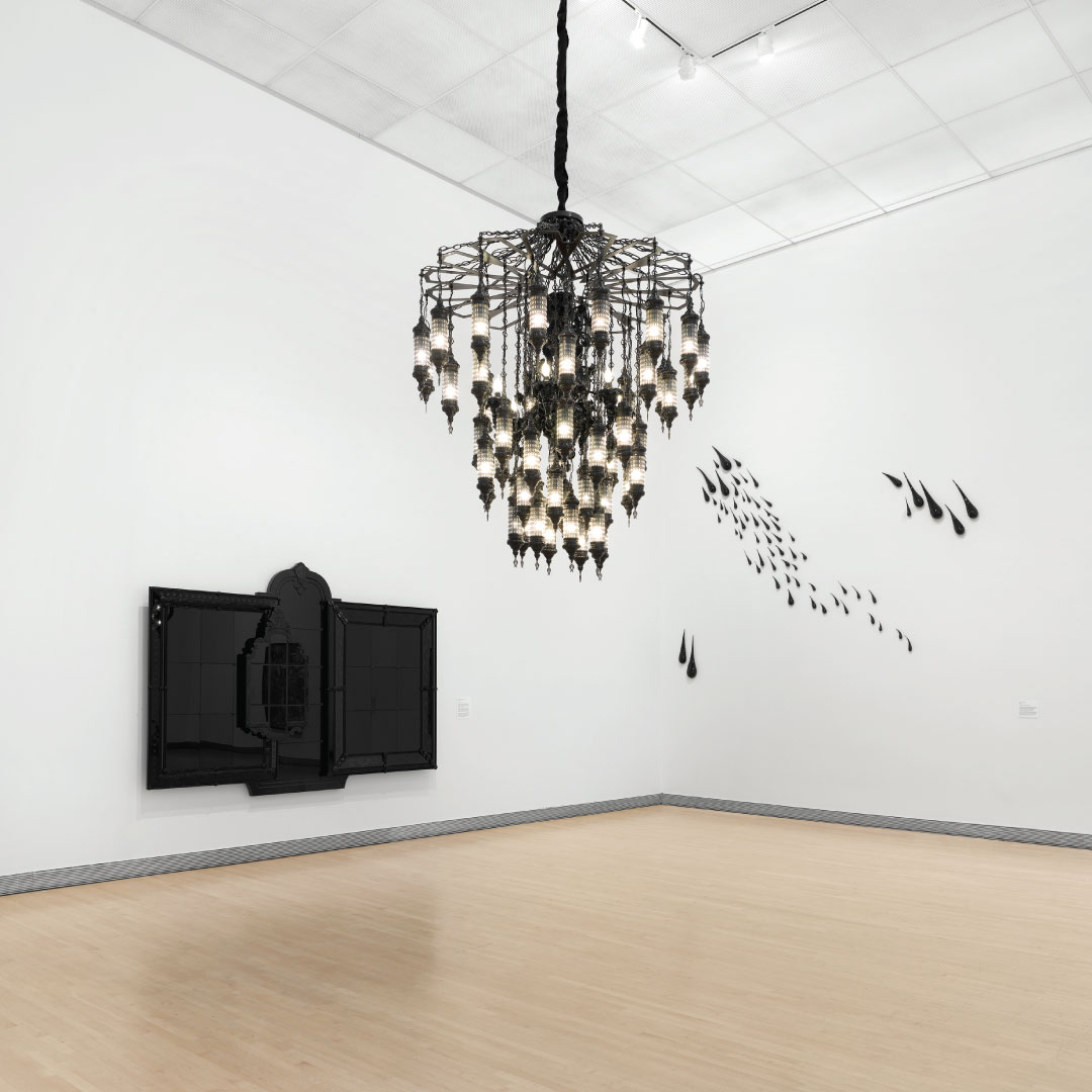Installation view of "Fred Wilson: Reflections"