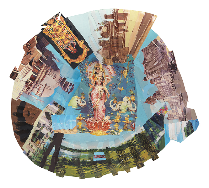 Howardena Pindell, Autobiography: India (Lakshmi), 1984