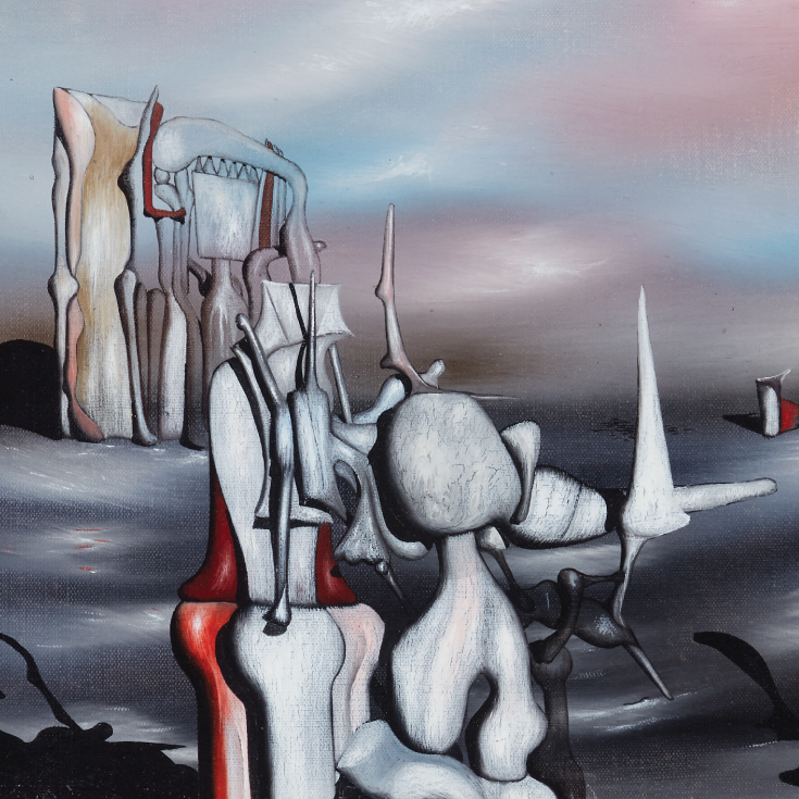 Yves Tanguy, "Land of the Sleepers," c. 1948