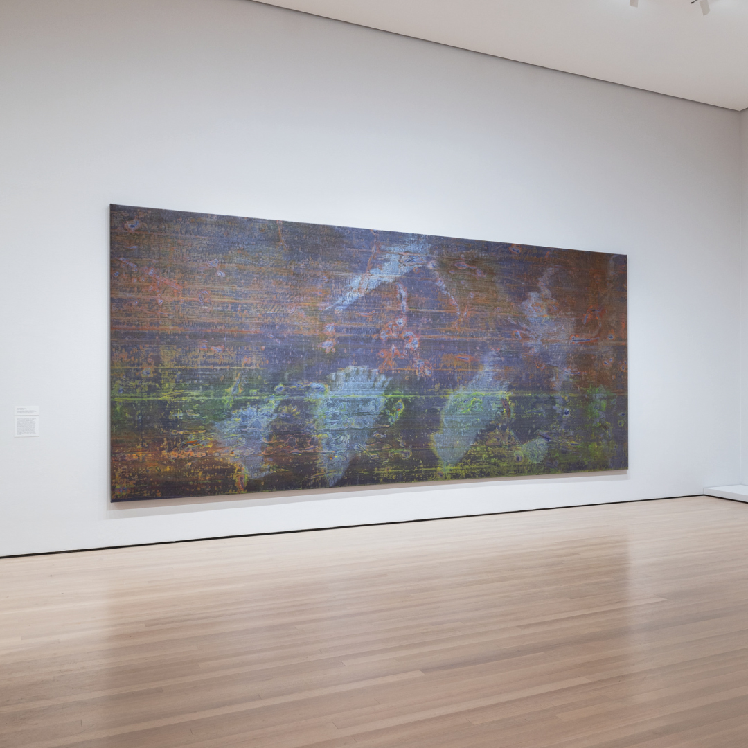 Installation view of "Jack Whitten: The Messenger"