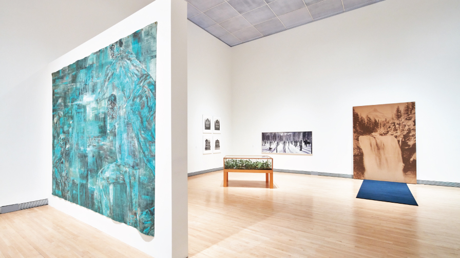 Gallery view of the exhibition "Praying for Time: Selections from the Rose Collection, 1980-2000."