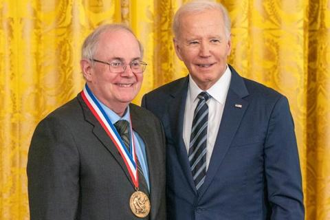 image of Gregory Petsko with President Biden