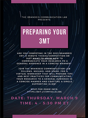 poster for 3mt event