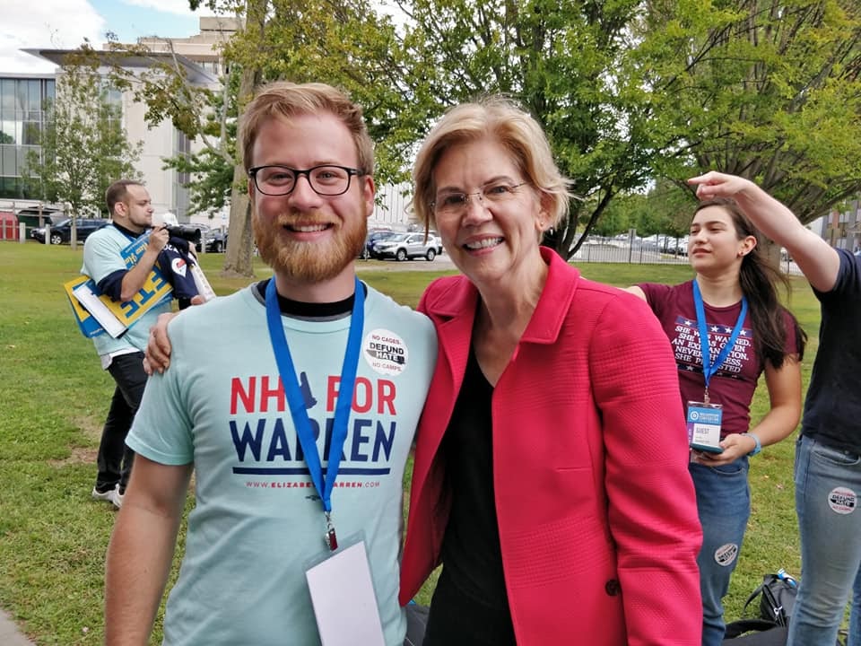 Goldman with Senator Elizabeth Warren