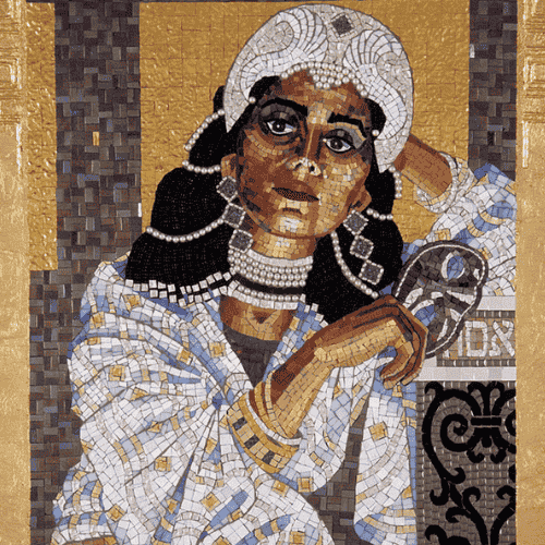 Mosaic depicting Queen Esther