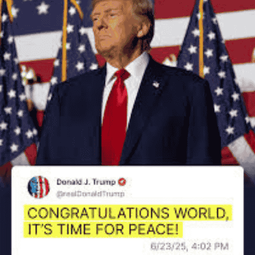 White man standing at podium.