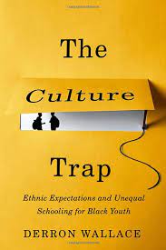 The Culture Trap, yellow cover with two silhouettes of people wearing backpacks