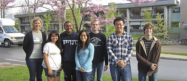 Group of fellows standing outside