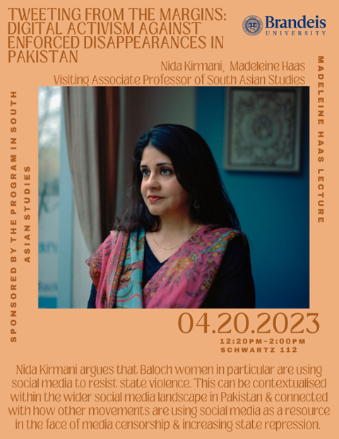 Nida Kirmani Event Flyer