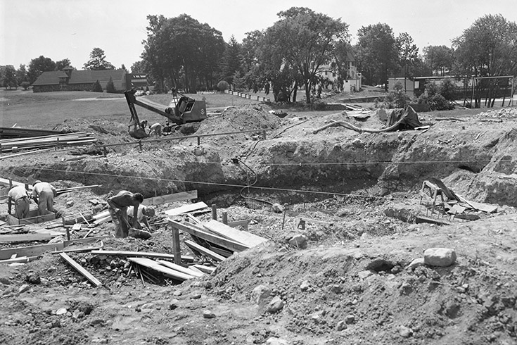 Construction site of chapels