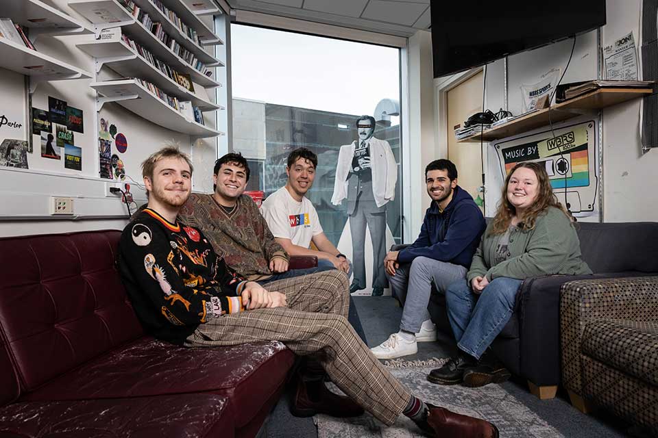 WBRS members sit in the group's office