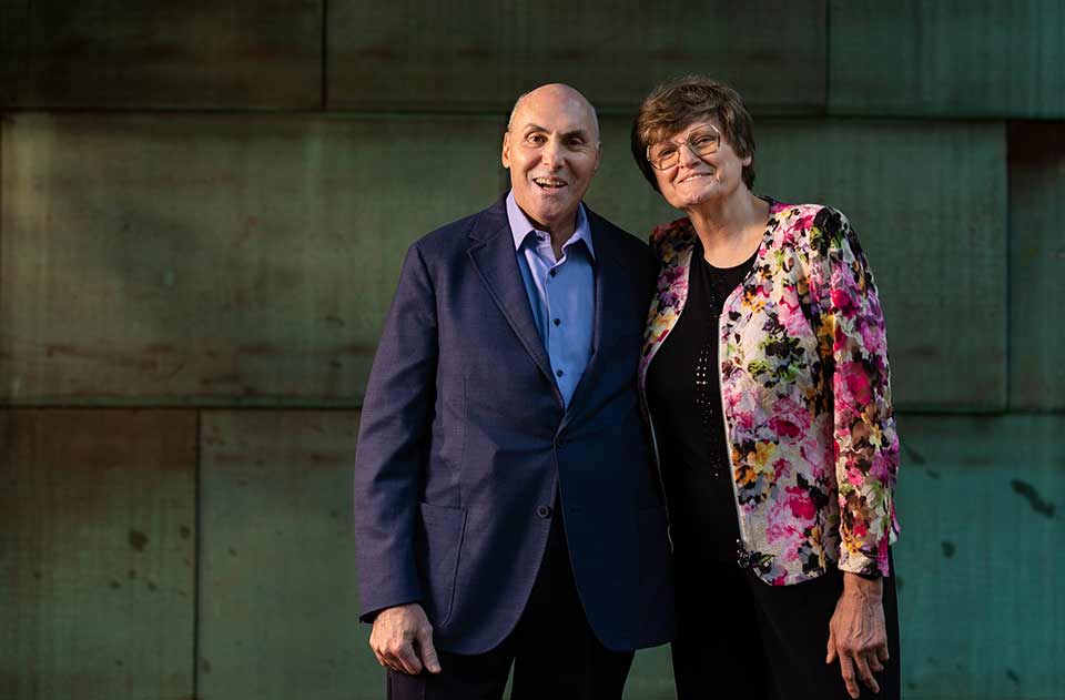 Drew Weissman and Katalin Karikó at Brandeis