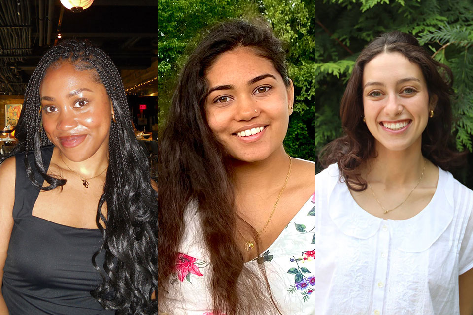 Floriesha Bastien, Gauri Gajeshwar and Dalya Koller