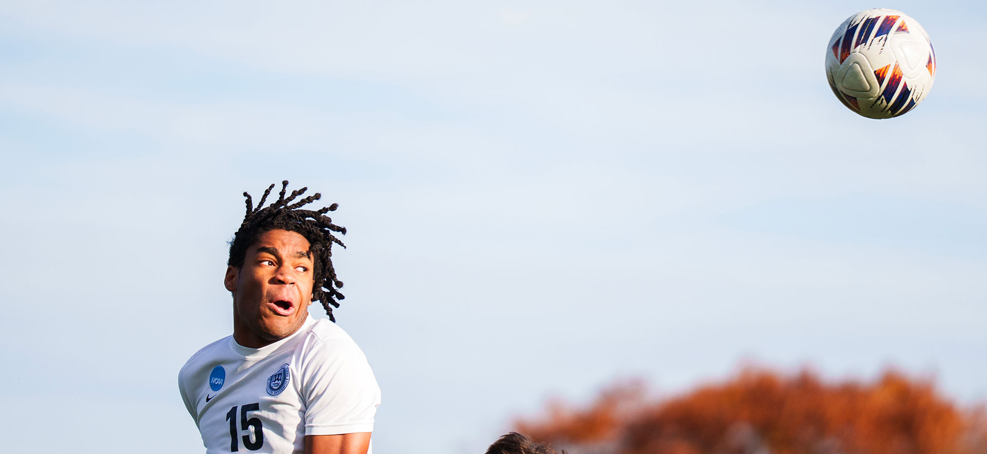 Langston B. ’29 heads the ball.