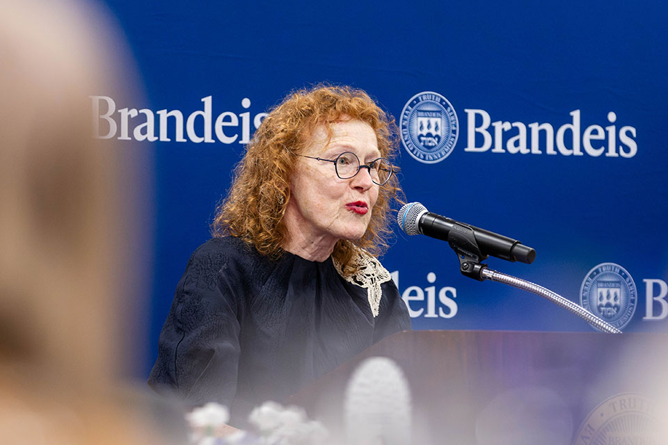 Lisa Kranc addresses an audience.