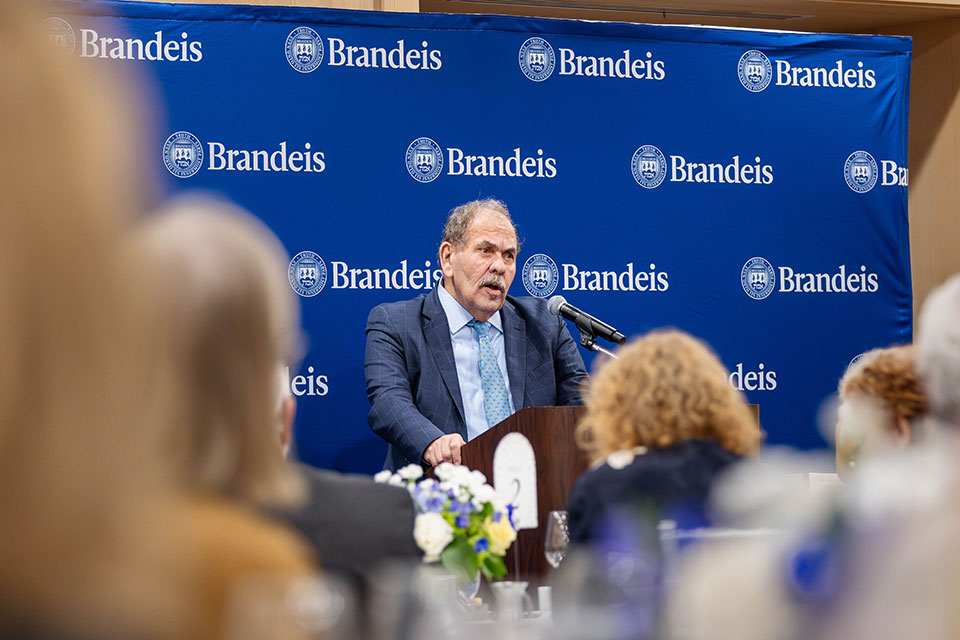 Arthur Levine addresses an audience at a podium.