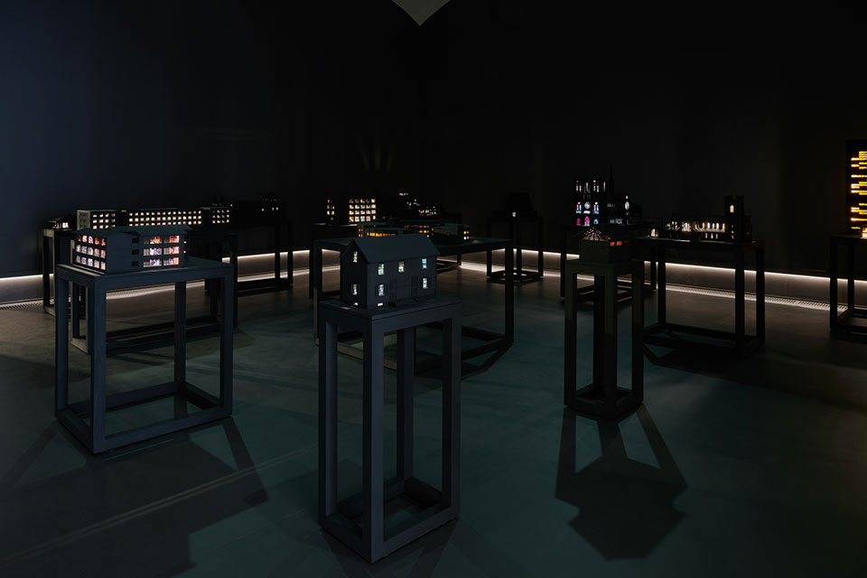 Collection of model buildings