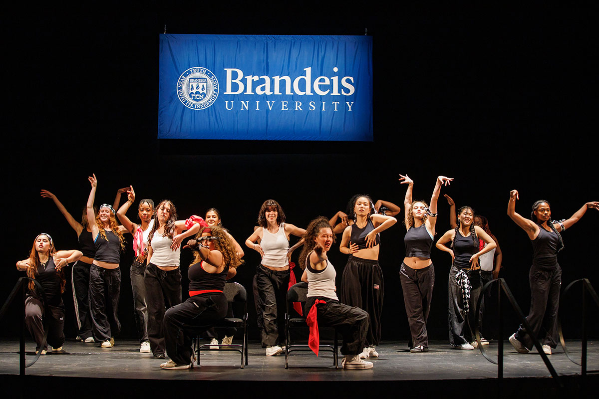 Dancers perform on stage during Brandeis Got Talent.