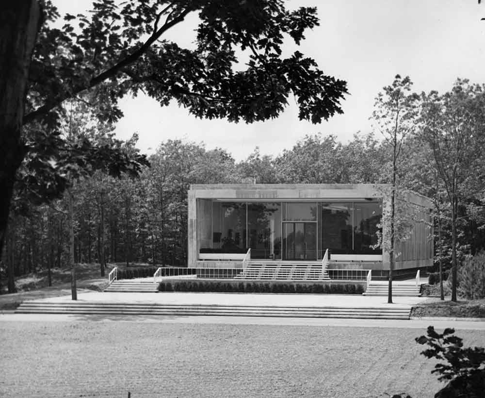 Archival photo of the Rose Art Museum