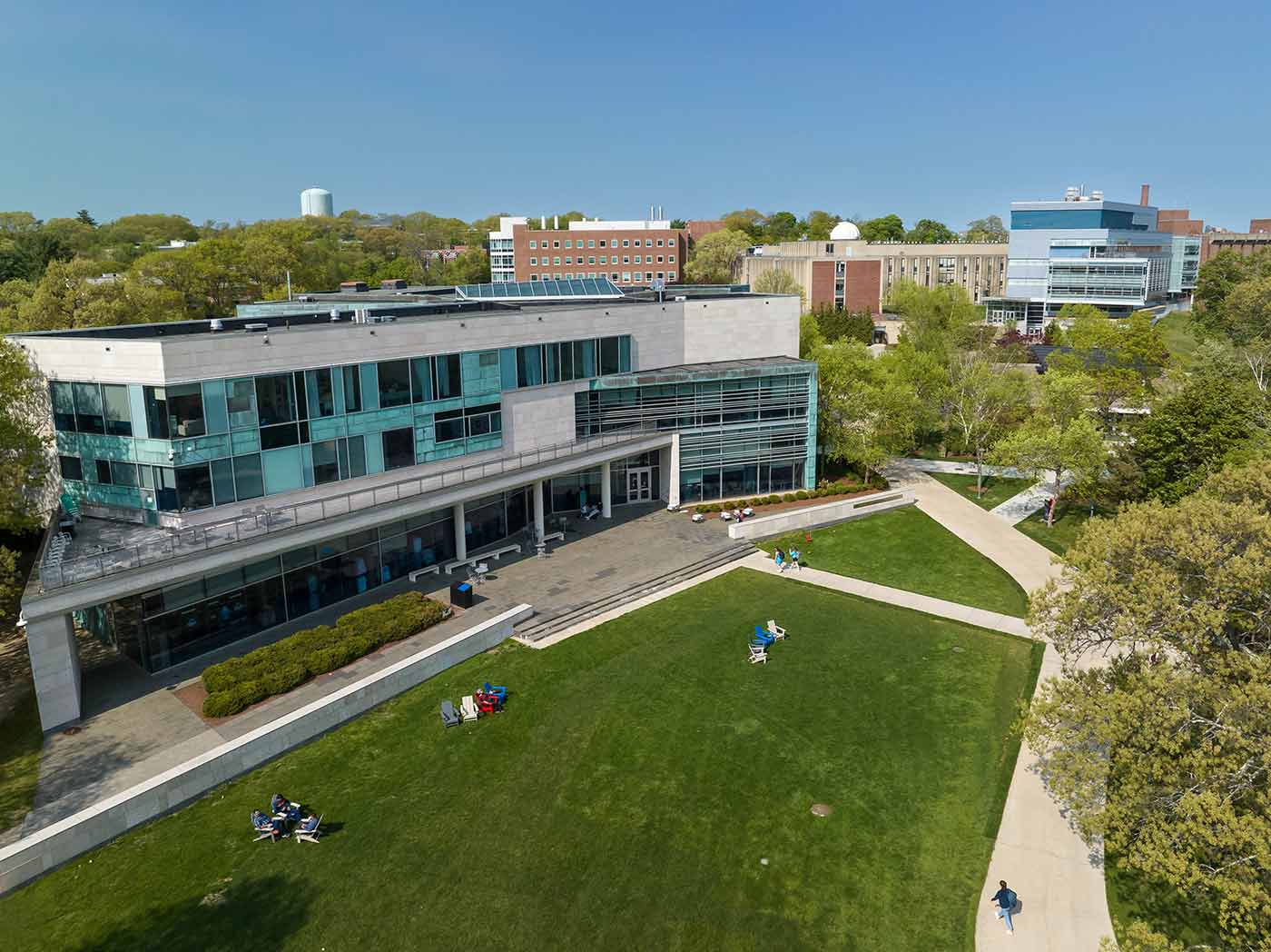 Drone photo of Shapiro Campus Center