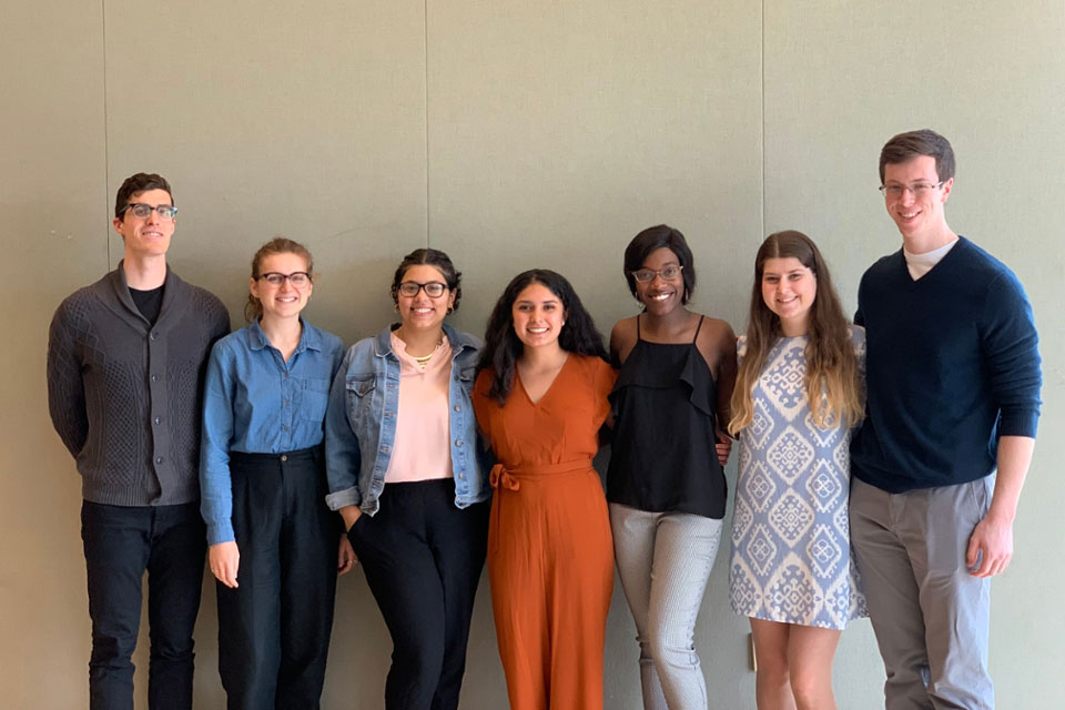 7 smiling Rich Collins Fellows