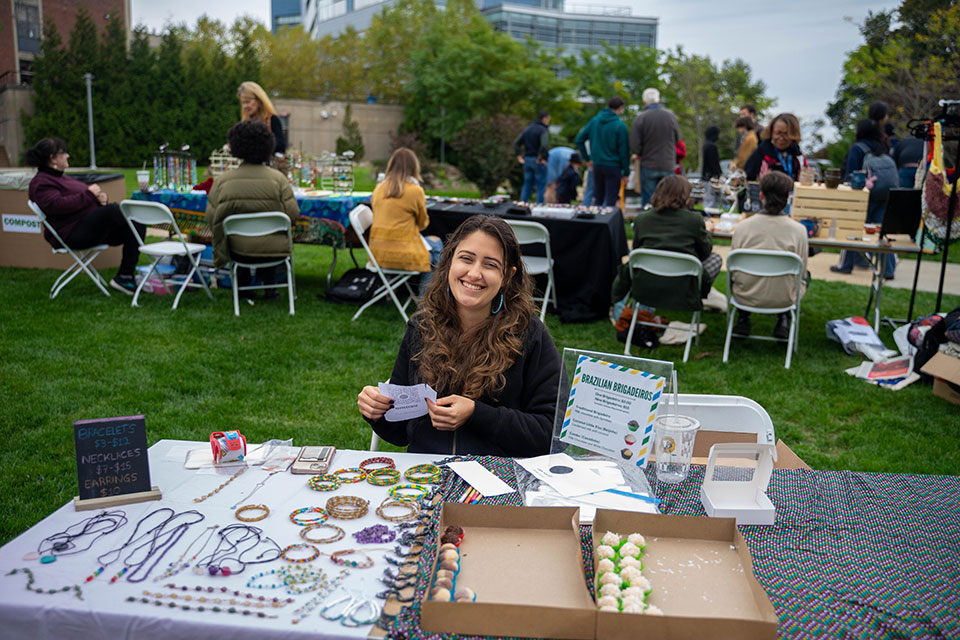 75th anniversary weekend craft market table 